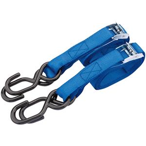 Draper 60962 125kg Ratcheting Tie Down Strap Sets (2.5M x 25mm) (2 Piece)