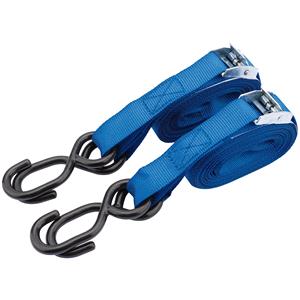 Draper 60963 125kg Ratcheting Tie Down Strap Sets (5.0M x 25mm) (2 Piece)