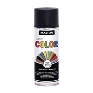 Paints, Maston Color   Black Matt   400ml Spray Paint, MASTON
