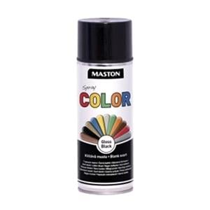 Paints, Maston Color   Black Gloss   400ml Spray Paint, MASTON