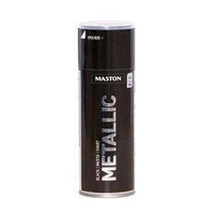 Paints, Maston Metallic   Black   400ml Spray Paint, MASTON