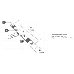 Stayhold Combi Straps (Pair) 350mm x 38mm - Grey