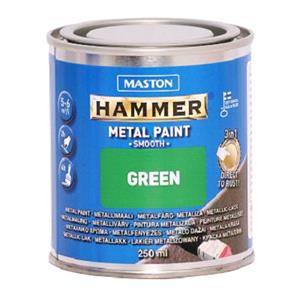 Paints, Maston Hammer Metal Paint   Smooth Green   250ml, MASTON