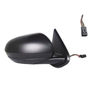 Wing Mirrors, Right Wing Mirror (electric, heated, black cover, without blind spot warning) for Dacia DUSTER 2017 Onwards, 