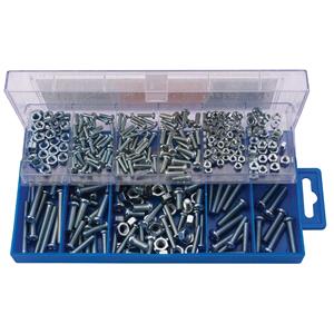 Assortment Sets, Draper 61272 Panhead Screw and Nut Assortment (366 Piece), Draper
