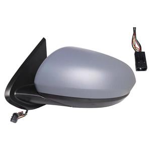Wing Mirrors, Left Wing Mirror (electric, heated, without blind spot warning, primed cover) for DACIA DUSTER, 2018 Onwards, 
