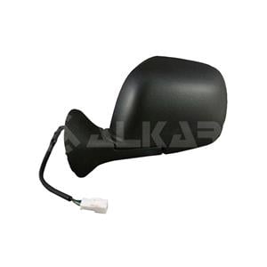 Wing Mirrors, Left Wing Mirror (electric, heated, black cover) for Dacia DUSTER Box 2011 to 2017, 