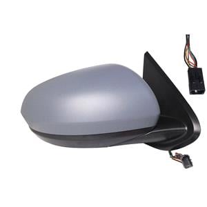 Wing Mirrors, Right Wing Mirror (electric, heated, without blind spot warning, primed cover) for DACIA DUSTER, 2018 Onwards, 