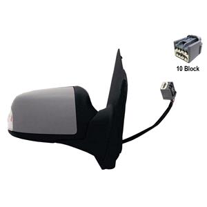 Wing Mirrors, Right Wing Mirror (electric, heated, indicator lamp) for FORD FOCUS II Saloon, 2005 2008, 