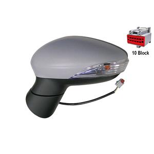 Wing Mirrors, Left Wing Mirror (electric, heated, indicator, primed cover) for FIESTA VI 2013 Onwards, 