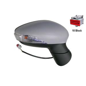 Wing Mirrors, Right Wing Mirror (electric, heated, indicator, primed cover) for FIESTA VI 2013 Onwards, 
