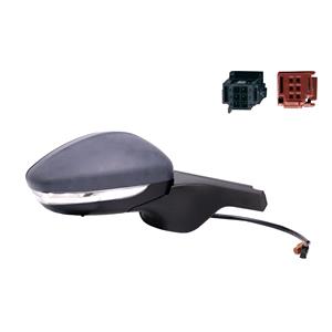 Wing Mirrors, Right Wing Mirror (electric, heated, indicator, with blind spot warning) for Citroen C3 III  2016 2021, 