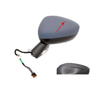 Wing Mirrors, Left Wing Mirror (electric, heated, primed cover, indicator, black arm / base) for Citroen DS4 2011 Onwards, 