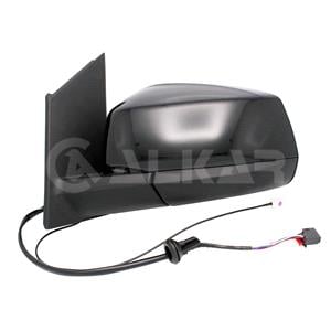 ->->Left,Complete,Electrical, Convex, Heated, Electrically Foldable, With antenna, Glossy black, 5 PINS