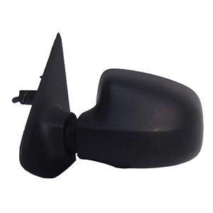 Wing Mirrors, Left Wing Mirror (manual, black cover) for Renault LOGAN II 2013 Onwards, 