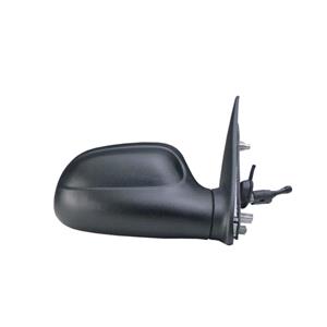 Wing Mirrors, Right Wing Mirror (manual, black cover) for Citroen SAXO, 1996 2004, 