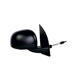 Wing Mirrors, Right Wing Mirror (manual, black cover) for FIAT PANDA, 2010 2012, 