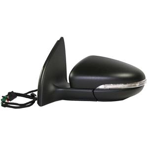 Wing Mirrors, Left Wing Mirror (electric, heated, indicator, black cover, MEMORY) for Volkswagen GOLF VI 2008 2013, 
