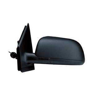 Wing Mirrors, Left Wing Mirror (manual, black cover) for Volkswagen Polo, 2002 2005, 