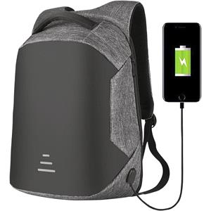 Gifts, Aquarius ANTI THEFT Backpack   Grey, Innovagoods
