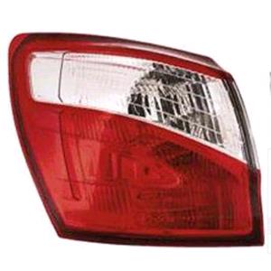 Lights, Left Rear Lamp (7 Seater Model, Outer On Quarter Panel, Supplied With Bulbholder And Bulbs, Original Equipment) for Nissan QASHQAI 2010 on, 