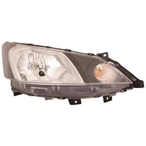 Lights, Right Headlamp (Halogen, Takes H4 Bulb, With Load Level Adjustment, Supplied Without Motor & Bulbs, Japanese Produced Models Only) for Nissan NV200 Bus 2010 on, 