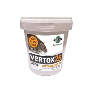 Pest Control, RODENT BLOCK BAIT VERTOX 25 300GRM, 