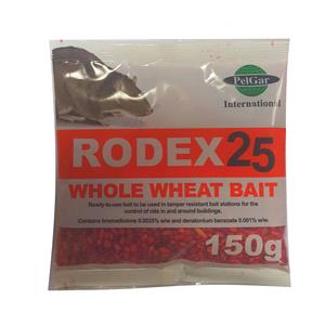 Pest Control, RODEX 25 WHOLE WHEAT GRAIN 150GRM, 