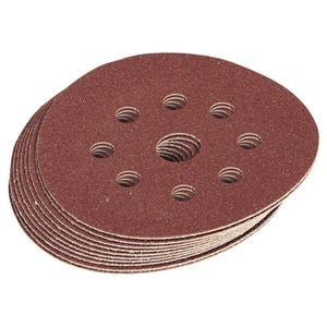 Sanding Discs, Draper 63372 Ten 125mm Assorted Grit Hook and Loop Sanding Discs, Draper