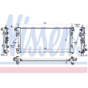 Radiators, Nissens Radiator   63556, Nissens