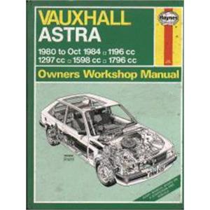Haynes DIY Workshop Manuals, Vauxhall Astra (1980 1984) Haynes Manual, Haynes