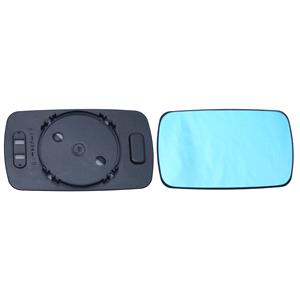 Wing Mirrors, Right Blue Wing Mirror Glass (not heated) and Holder for BMW 5, 1987 1995, 
