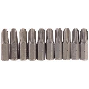 Insert Bits, Draper 64087 No.3 1 4 inch Hex. Cross Slot Insert Bit 25mm Long x 10, Draper