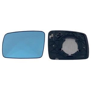 Wing Mirrors, Left Blue Wing Mirror Glass (heated) and Holder for RANGE ROVER MK III, 2002 2010, 