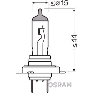 Bulb, cornering light, OSRAM CLASSIC  12V 55W H7, Osram