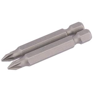 Insert Bits, Draper 64227 No.1 1 4 inch Hex. PZ Type Insert Bit 50mm Long x 2, Draper