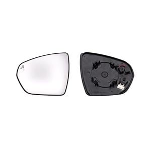 Wing Mirrors, Left Wing Mirror Glass (heated, blind spot warning indicator) & Holder for Opel Grandland X 2017 Onwards, 