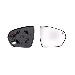 Wing Mirrors, Right Wing Mirror Glass (heated, blind spot warning indicator) and Holder for Peugeot 5008 II 2016 Onwards, 