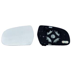 Wing Mirrors, Left Wing Mirror Glass (heated, for 115mm tall mirrors   see images) and Holder for Audi A3 Convertible 2010 2013, Please measure at the centre of glass to ensure its 115mm, otherwise this glass may not fit, 