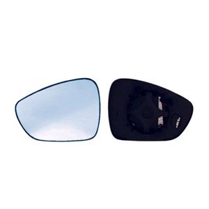 Wing Mirrors, Left Blue Wing Mirror Glass (heated) and Holder for Citroen C3, 2009 Onwards, 