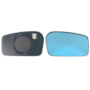 Wing Mirrors, Right Blue Mirror Glass (heated) & Holder for LANCIA ZETA, 1995 2002, 