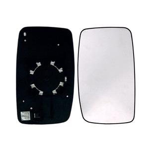 Wing Mirrors, Right Wing Mirror Glass (heated, for single glass mirrors) for Fiat SCUDO van, 2007 Onwards, 