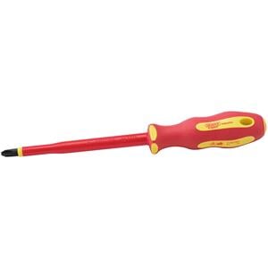 VDE Screwdrivers, Draper Expert 64433 Ergo Plus VDE No.3 x 150mm Cross Slot Screwdriver, Draper