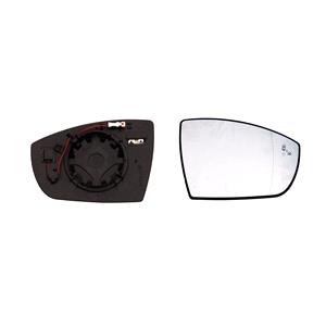 Wing Mirrors, Right Wing Mirror Glass (heated, with blind spot indicator) for Ford KUGA II VAN 2012 2019, 
