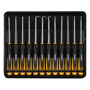 Screwdriver Sets, PRECISION SCREWDRIVER AND HOOK SET 12PC, VOREL