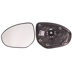 Wing Mirrors, Left Wing Mirror Glass (heated) for Mazda 2 2007 2014, 
