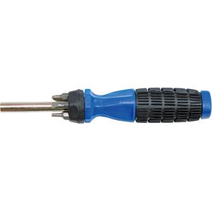 Screwdriver Sets, SCREWDRIVER W. RUBBER HANDLE AND 6 BITS, 