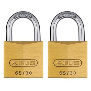 Locks and Security, ABUS Compact Brass Padlock   30mm   Twin Pack, ABUS