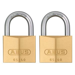 Locks and Security, ABUS Compact Brass Padlock   40mm   Twin Pack, ABUS