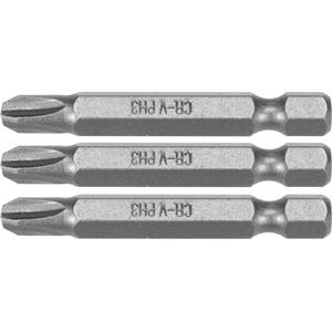 Screwdriver Sets, SCREWDRIVER BITS 1/4 50MM PH3 3 PCS, STHOR
